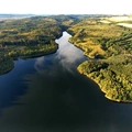 Boskovická přehrada od jihu na sever