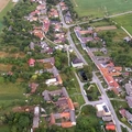 Let balonem Raková u Konice Pohled na obec Raková u Konice