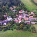 Let balonem Chrastavec Pohled na obec Chrastavec
