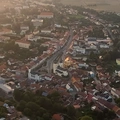 Let balonem Bystřice nad Pernštejnem Pohled na Bystřici nad Pernštejnem