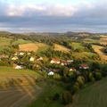 Let balonem Trhonice Pohled na Trhonice