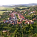 Obec Uhřice z balonu