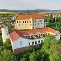 Letovická zámek z balonu