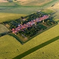 Let balonem Marianín Pohled na vesničku Marianín