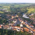 Pohled na Olešnici z balonu