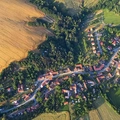 Let balonem Holešín Pohled na vísku Holešín