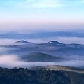 Let balonem Obora Pohled na Malý a Velký Chlum