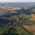 Let balonem Obora Pohled na obec Obora