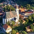 Let balonem Doubravník Pohled na Doubravník
