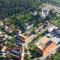 Let balonem Pustiměř Pohled na obec Pustiměř