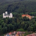 Let balonem Račice Detailní pohled na zámek Račice