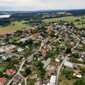Pohled obec Škrdlovice z balonu